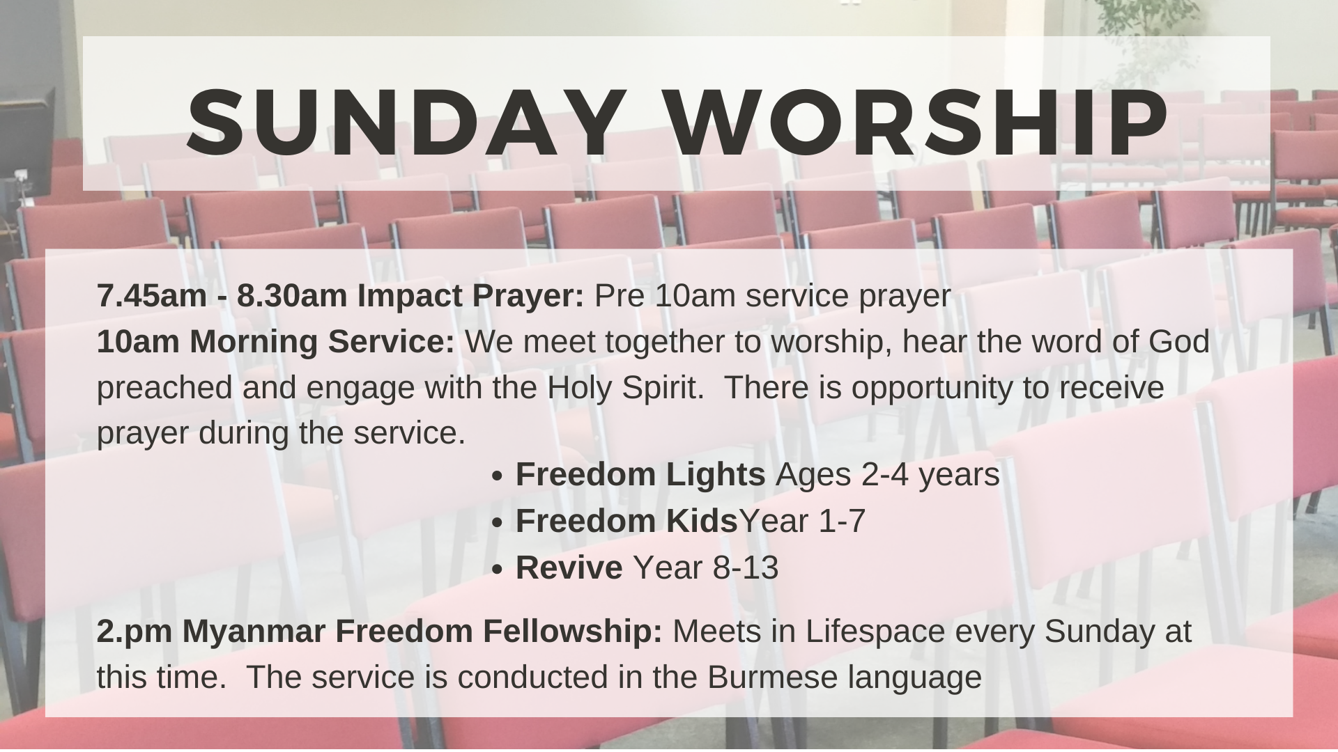 Sunday Worship 2021